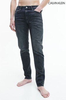 Calvin Klein Black Slim Tapered Denim Jeans (T14579) | ₪ 396