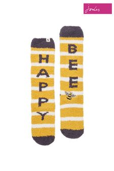 Joules Womens Yellow Fab Supersoft Fluffy Socks