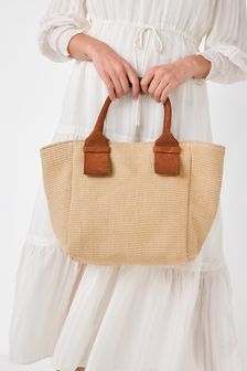 Natural/Tan Brown Jute Shopper Bag (T14799) | 23 €