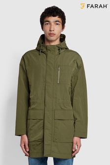 Farah Green Worthy Hooded Coat (T14847) | €87