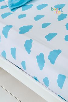 Born To Blue Kids Dream Clouds Organic Cotton Sheet (T14872) | $24 - $33