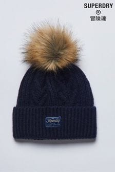 Superdry Blue Cable Lux Beanie (T15223) | kr326