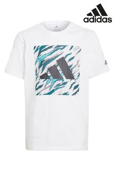Weiß - adidas T-Shirt mit Grafik (T15227) | 23 €
