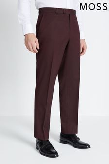 Flanelasta moška obleka po meri Moss Fig: hlače (T15238) | €43