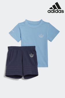 Blau - Adidas Sport Collection Set mit T-Shirt und Shorts (T15267) | 40 €