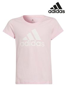 Hellrosa - adidas T-Shirt mit Logo (T15285) | 17 €