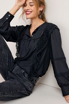 Lace Insert Top