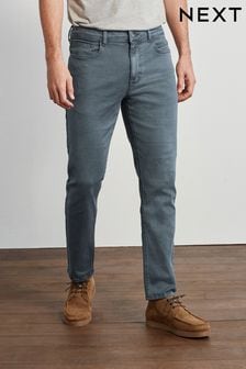 Grigio - Vestibilità attillata - Coloured Stretch Jeans (T16152) | €29
