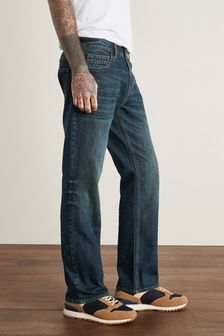 Vintage Blue Bootcut Fit Authentic Stretch Jeans (T16671) | ₪ 89