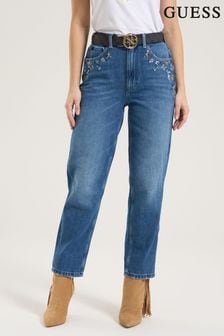 Синие джинсы в винтажном стиле Guess (T18229) | €81
