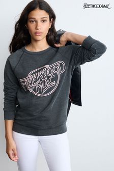 Charcoal Grey Fleetwood Mac License Graphic Sweatshirt (T18748) | €36