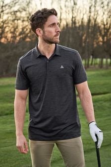 Charcoal Grey Next Active Golf Polo Shirt (T18805) | 93 QAR