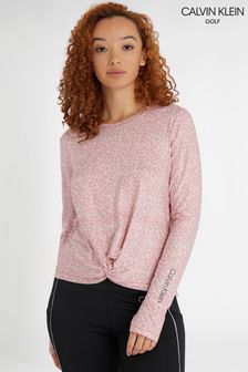 Calvin Klein Golf Pink Nida Long Sleeve Top (T19024) | $58