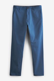 Ярко-синий - Облегающий крой - Эластичные брюки чинос (T19116) | €26