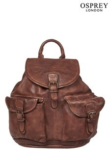 OSPREY LONDON Washed Leather Hazelden Backpack (T19945) | ₪ 815