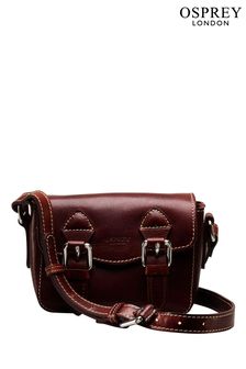 'OSPREY LONDON Oily Saddle Leather Boxer Small Satchel Bag (T19956) | ₪ 349