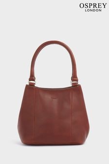OSPREY LONDON Oily Saddle Leather Narissa Small Hobo Bag (T19957) | AED971