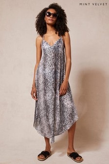 Mint Velvet Grey River Animal Midi Beach Dress (T20187) | 93 €