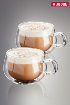 Judge Clear 2 Piece Double Walled Cappucino Glass Set (T20356) | €17