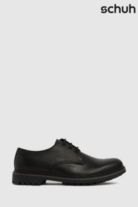 Negru - Pantofi Schuh Pax Derby negri (T20399) | 367 LEI
