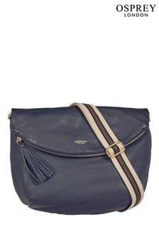 OSPREY LONDON Large Smooth Calf Leather Milano Cross-Body Bag (T20467) | 396 €