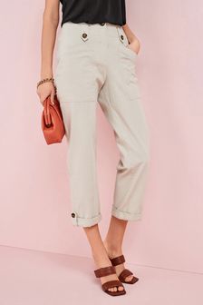 Stone Neutral Patch Pocket Trousers (T20521) | €24.50