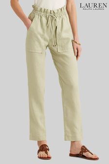 Lauren Ralph Lauren Adriarie Pocket Crop Linen Trousers (T20675) | €72