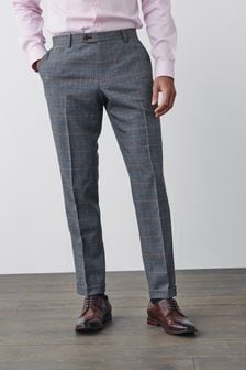 Blue Check Suit: Trousers (T21373) | €10