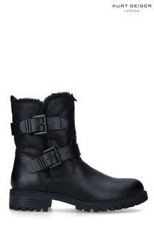 KG Kurt Geiger Black Vegan Snug3 Boots (T21833) | 146 €