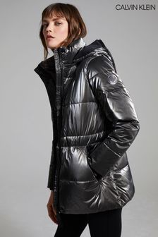 Calvin Klein Grey Metallic Jacket (T21992) | $494