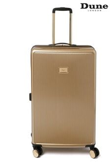 Dune London Gold 77cm Large Suitcase (T22237) | kr2 109