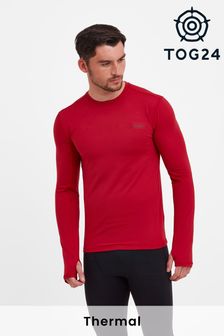 Czerwony - Tog 24 Snowdon Thermal Zip Neck Saga T-shirt (T22251) | 160 zł