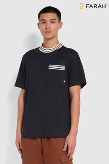 Farah Matthew Blue Short Sleeve Crew Neck T-Shirt (T22716) | 54 €