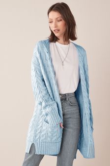 Blue Cable Cardigan (T22725) | 23 €