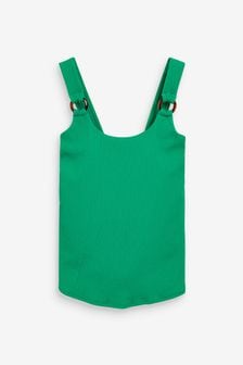 Зеленый  - Топ танкини из жатой ткани для беременных (T23609) | €10