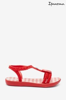 Rdeča - Okrašeni sandali s češnjo za dojenčke Ipanema (T23731) | €11