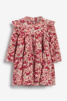 Pink Ditsy Floral Jersey Dress (3mths-7yrs) (T23904) | CHF 13 - CHF 16