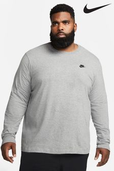 Gris - Camiseta de manga larga de Nike Club (T24159) | 40 €