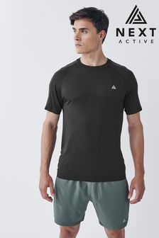 Black - Next Active Seamless Gym & Training T-shirt (T24196) | KRW29,900