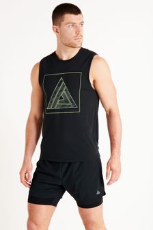 Black Graphic Next Active Gym & Training Vest (T24199) | ₪ 48