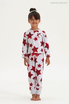 Angel & Rocket Grey Stella Leopard Print Star Pyjamas (T24203) | €28 - €33
