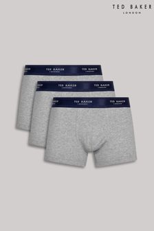 Ted Baker Blue Cotton Trunks Three Pack (T24291) | $59