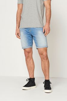 Light Blue Slim Fit Denim Shorts (T24605) | €6