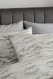 Gold Marble Jacquard Duvet Cover and Pillowcase Set (T25016) | 70 € - 108 €