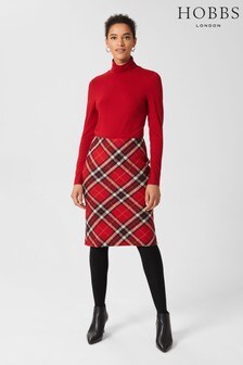 Hobbs Red Sariah Skirt (T25410) | ₪ 322