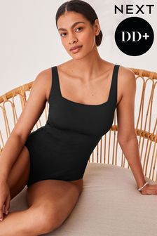 黑色織紋 - Tummy Control Dd+ Square Neck Swimsuit (T25465) | NT$1,820