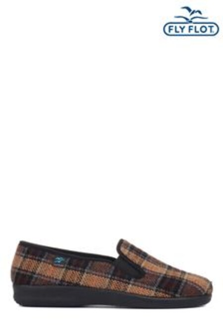 Fly Flot Mens Checked Loafer Slippers (T25620) | €44