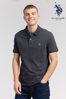 U.S. Polo Assn. Grey Classic Pique Polo Shirt (T25994) | ₪ 186