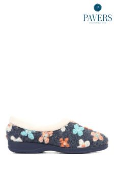 Pavers Ladies Full Slippers with Flower Embellishment (T26286) | 30 €