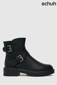Schuh Womens Black Ashley Biker Boots (T26722) | 54 €